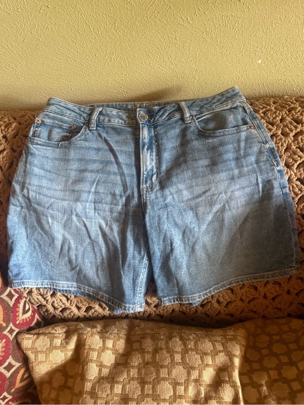 American Eagle Outfitters Light Blue Denim Shorts